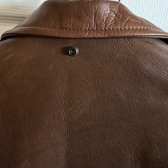 Men’s Schott Brown Leather Jacket 519 Size M - Picture 16 of 16